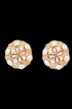 60s Resin Earrings embellished with pearls